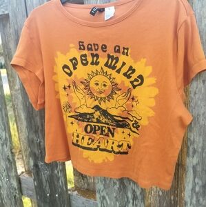 Crop top tshirt size large divided